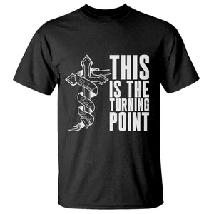 This is the Turning Point T Shirt Husband Father Patriot Charlie Kirk Tribute Christian Faith TS02 Black Print Your Wear
