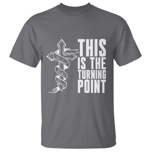 This is the Turning Point T Shirt Husband Father Patriot Charlie Kirk Tribute Christian Faith TS02 Charcoal Print Your Wear