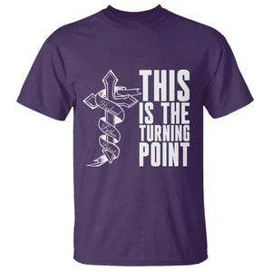 This is the Turning Point T Shirt Husband Father Patriot Charlie Kirk Tribute Christian Faith TS02 Purple Print Your Wear