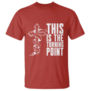 This is the Turning Point T Shirt Husband Father Patriot Charlie Kirk Tribute Christian Faith TS02 Red Print Your Wear