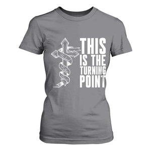 This is the Turning Point T Shirt For Women Husband Father Patriot Charlie Kirk Tribute Christian Faith TS02 Charcoal Print Your Wear