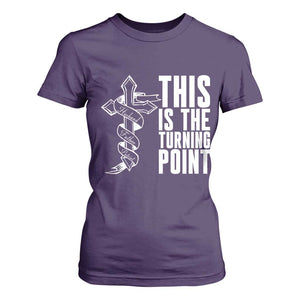 This is the Turning Point T Shirt For Women Husband Father Patriot Charlie Kirk Tribute Christian Faith TS02 Purple Print Your Wear