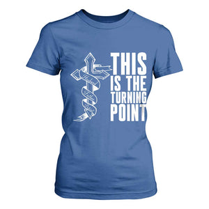 This is the Turning Point T Shirt For Women Husband Father Patriot Charlie Kirk Tribute Christian Faith TS02 Royal Blue Print Your Wear