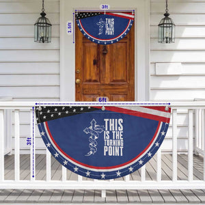 This is the Turning Point Patriotic Fan Flag Husband Father Patriot Charlie Kirk Tribute Christian Faith