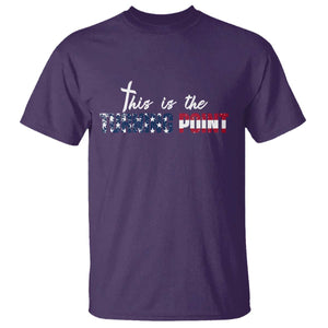This is The Turning Point T Shirt Patriotic American Flag Graphic TS02 Purple Print Your Wear