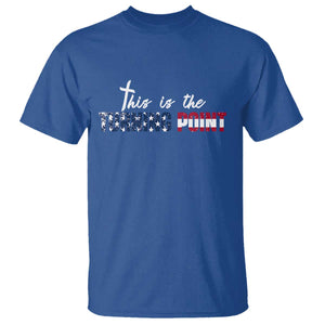 This is The Turning Point T Shirt Patriotic American Flag Graphic TS02 Royal Blue Print Your Wear