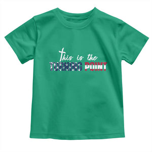 This is The Turning Point Toddler T Shirt Patriotic American Flag Graphic TS02 Irish Green Print Your Wear