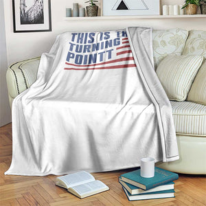This is The Turning Point Throw Blanket USA Flag America True Patriot TS02 Print Your Wear