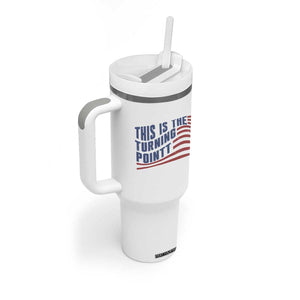 This is The Turning Point Tumbler With Handle USA Flag America True Patriot TS02 Print Your Wear