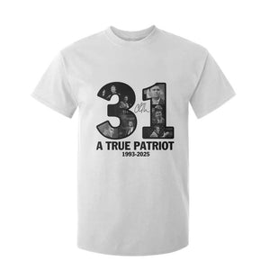Freedom Number 31 Tribute Graphic T Shirt For Kid Thank You Charlie Kirk A True Patriot Memorial TS02 White Print Your Wear