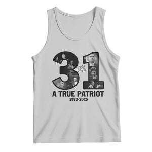 Freedom Number 31 Tribute Graphic Tank Top Thank You Charlie Kirk A True Patriot Memorial TS02 Ash Print Your Wear