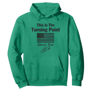 This is The Turning Point Hoodie American Flag A True Patriot Statement TS02 Irish Green Print Your Wear
