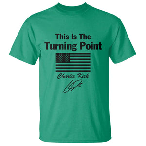 This is The Turning Point T Shirt American Flag A True Patriot Statement TS02 Irish Green Print Your Wear