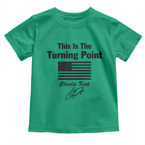 This is The Turning Point Toddler T Shirt American Flag A True Patriot Statement TS02 Irish Green Print Your Wear