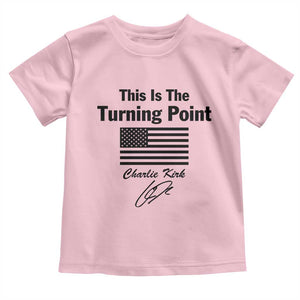 This is The Turning Point Toddler T Shirt American Flag A True Patriot Statement TS02 Light Pink Print Your Wear