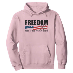 Freedom This Is The Turning Point Hoodie True Patriot Liberty Defender American Flag TS02 Light Pink Print Your Wear
