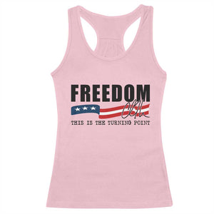 Freedom This Is The Turning Point Racerback Tank Top True Patriot Liberty Defender American Flag TS02 Light Pink Print Your Wear