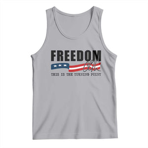 Freedom This Is The Turning Point Tank Top True Patriot Liberty Defender American Flag TS02 Athletic Heather Print Your Wear