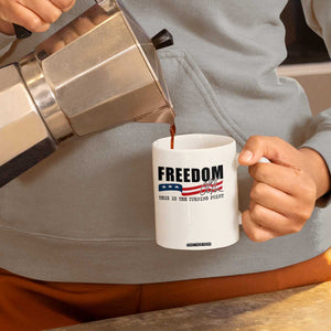 Freedom This Is The Turning Point Coffee Mug True Patriot Liberty Defender American Flag TS02 Print Your Wear