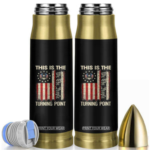 We the People Turning Point Bullet Tumbler Vintage American Flag and Freedom Patriotic Eagle TS02 Black Print Your Wear