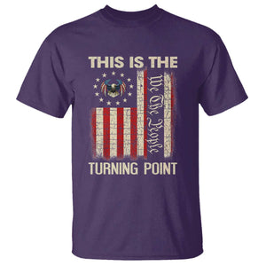 We the People Turning Point T Shirt Vintage American Flag and Freedom Patriotic Eagle TS02 Purple Print Your Wear