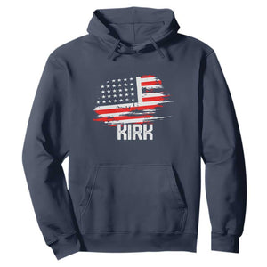 American Flag Kirk Hoodie Distressed Patriotic Team Charlie Tribute TS02 Navy Print Your Wear