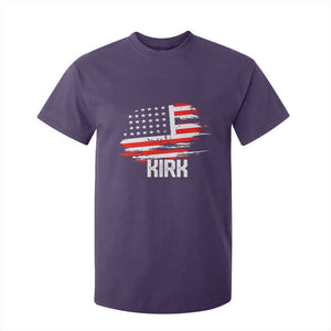 American Flag Kirk T Shirt For Kid Distressed Patriotic Team Charlie Tribute TS02 Purple Print Your Wear