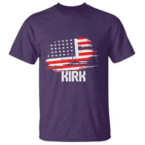 American Flag Kirk T Shirt Distressed Patriotic Team Charlie Tribute TS02 Purple Print Your Wear