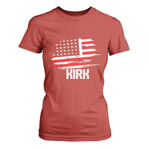 American Flag Kirk T Shirt For Women Distressed Patriotic Team Charlie Tribute TS02 Red Print Your Wear