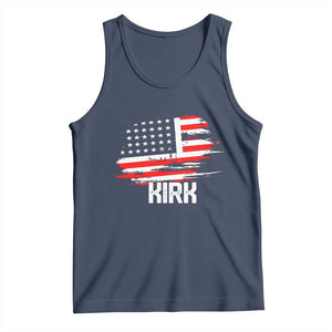 American Flag Kirk Tank Top Distressed Patriotic Team Charlie Tribute TS02 Navy Print Your Wear