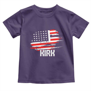 American Flag Kirk Toddler T Shirt Distressed Patriotic Team Charlie Tribute TS02 Purple Print Your Wear