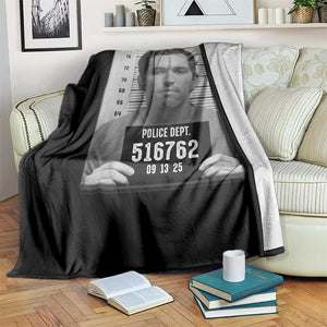 Tyler Robinson Mugshot Throw Blanket Justice For Charlie Kirk TS02 Print Your Wear