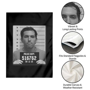 Tyler Robinson Mugshot Garden Flag Justice For Charlie Kirk TS02 Print Your Wear
