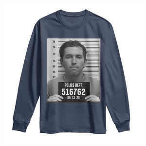 Tyler Robinson Mugshot Long Sleeve Shirt Justice For Charlie Kirk TS02 Navy Print Your Wear