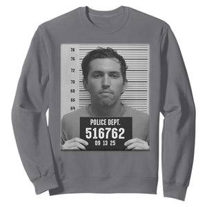 Tyler Robinson Mugshot Sweatshirt Justice For Charlie Kirk TS02 Charcoal Print Your Wear