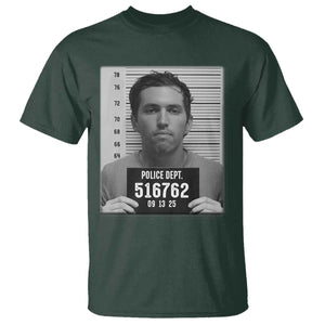 Tyler Robinson Mugshot T Shirt Justice For Charlie Kirk TS02 Dark Forest Green Print Your Wear