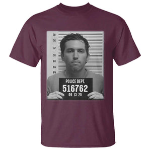 Tyler Robinson Mugshot T Shirt Justice For Charlie Kirk TS02 Maroon Print Your Wear