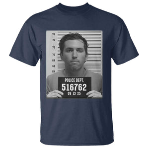 Tyler Robinson Mugshot T Shirt Justice For Charlie Kirk TS02 Navy Print Your Wear