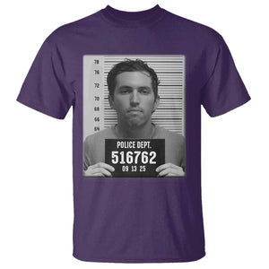 Tyler Robinson Mugshot T Shirt Justice For Charlie Kirk TS02 Purple Print Your Wear