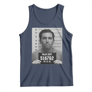 Tyler Robinson Mugshot Tank Top Justice For Charlie Kirk TS02 Navy Print Your Wear