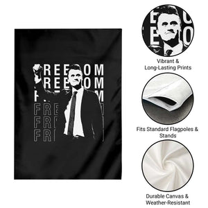 Freedom Charlie Kirk Tribute Garden Flag A True Patriot Leagacy Memorial TS02 Print Your Wear