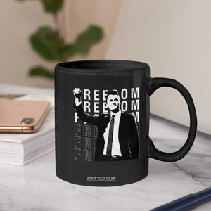 Freedom Charlie Kirk Tribute Coffee Mug A True Patriot Leagacy Memorial TS02 Print Your Wear
