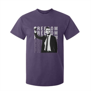 Freedom Charlie Kirk Tribute T Shirt For Kid A True Patriot Leagacy Memorial TS02 Purple Print Your Wear
