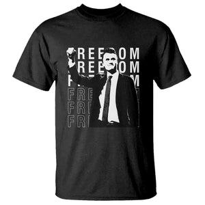 Freedom Charlie Kirk Tribute T Shirt A True Patriot Leagacy Memorial TS02 Black Print Your Wear