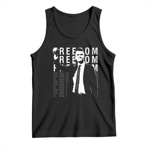 Freedom Charlie Kirk Tribute Tank Top A True Patriot Leagacy Memorial TS02 Black Print Your Wear