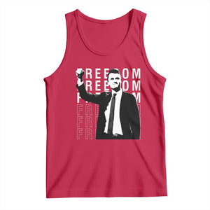 Freedom Charlie Kirk Tribute Tank Top A True Patriot Leagacy Memorial TS02 Red Print Your Wear