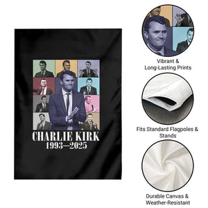 Legacy of Charlie Kirk Garden Flag 1993 2025 Memorial Pop Art Tribute Graphic TS02 Print Your Wear