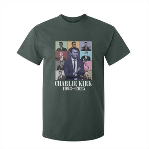 Legacy of Charlie Kirk T Shirt For Kid 1993 2025 Memorial Pop Art Tribute Graphic TS02 Dark Forest Green Print Your Wear