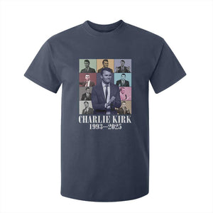 Legacy of Charlie Kirk T Shirt For Kid 1993 2025 Memorial Pop Art Tribute Graphic TS02 Navy Print Your Wear