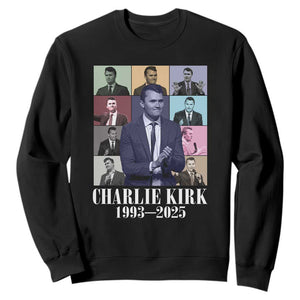 Legacy of Charlie Kirk Sweatshirt 1993 2025 Memorial Pop Art Tribute Graphic TS02 Black Print Your Wear
